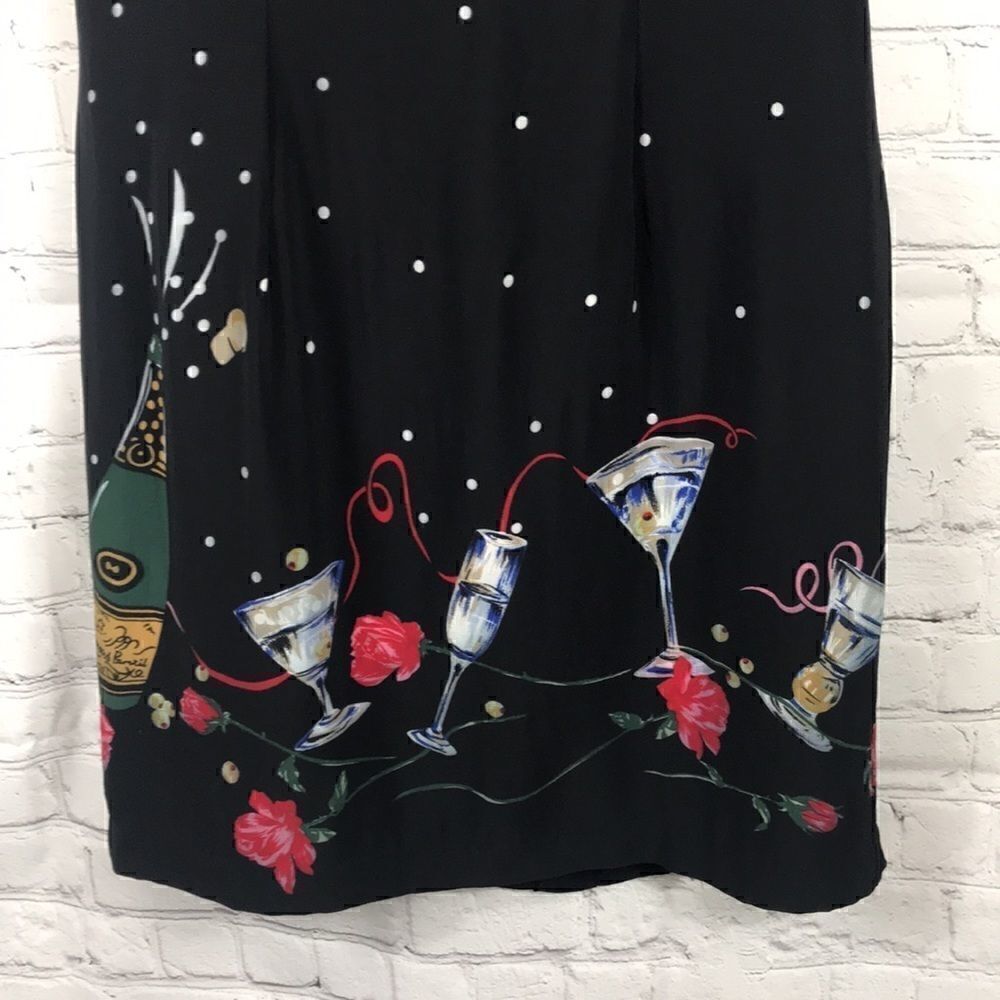Happy New Year Vintage Jessica Howard Black Cocktail Dress Sz 10 EUC worn once - Picture 2 of 4